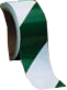 2"x36YDS:GREEN/WHITE Striped Warning
